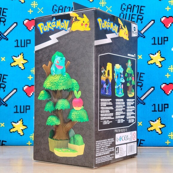 Pokemon Applin & Bulbasaur 7" Select Summer Forest Environment Display Pack New - Picture 5 of 10
